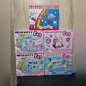 Officially Licensed Sanrio Hello Kitty Building Blocks Sets Creative 6Pack - NEW